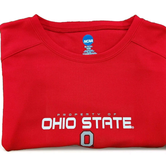 Ohio State University Buckeyes Mens Shirt XL NCAA Short Sleeves Activewear - Picture 2 of 5